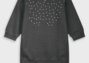 Φούτερ φόρεμα | ΜΑΥΡΟ - Energiers - 